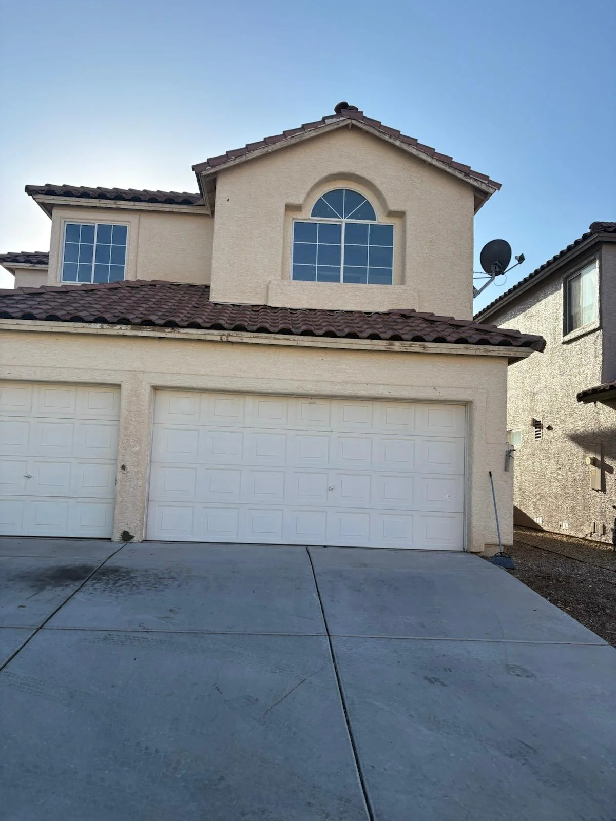 Two-story home exterior in Las Vegas, NV